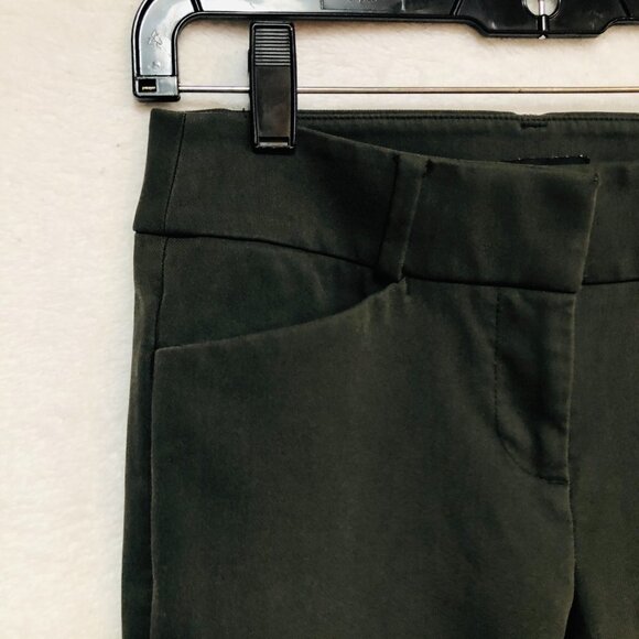 LOFT Petite Dark Olive Green Skinny Ankle Pants - Picture 6 of 12